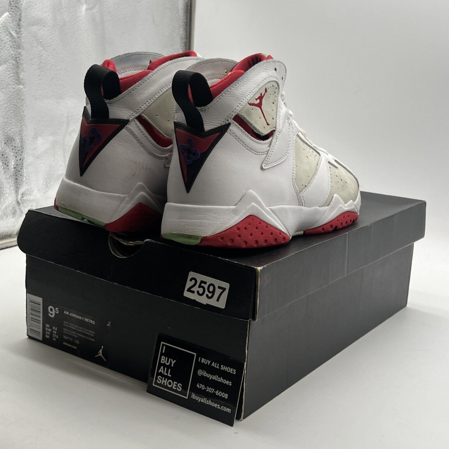 Size 9.5 - Air Jordan 7 Retro 2015 Hare (304775-125)