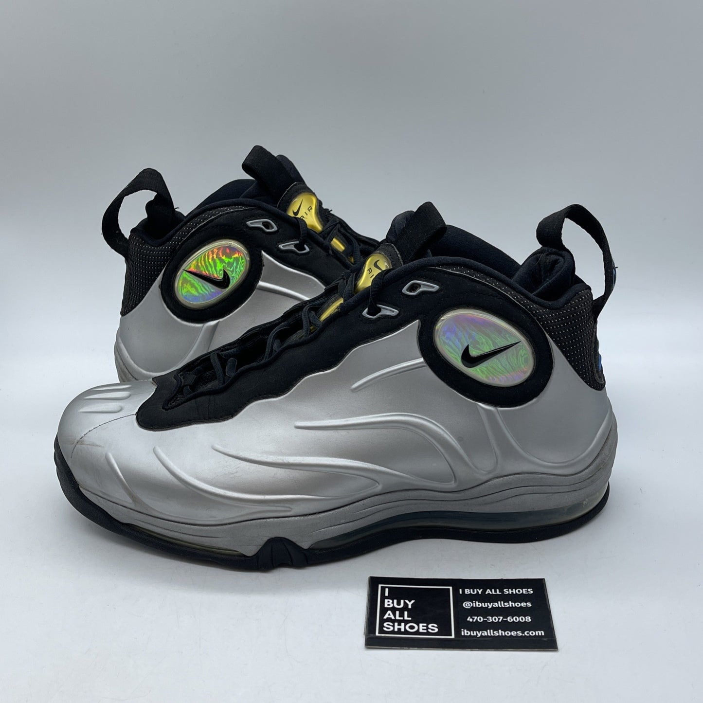 Size 13 - Nike Total Air Foamposite Max 2011 Metallic Silver (472498-040)