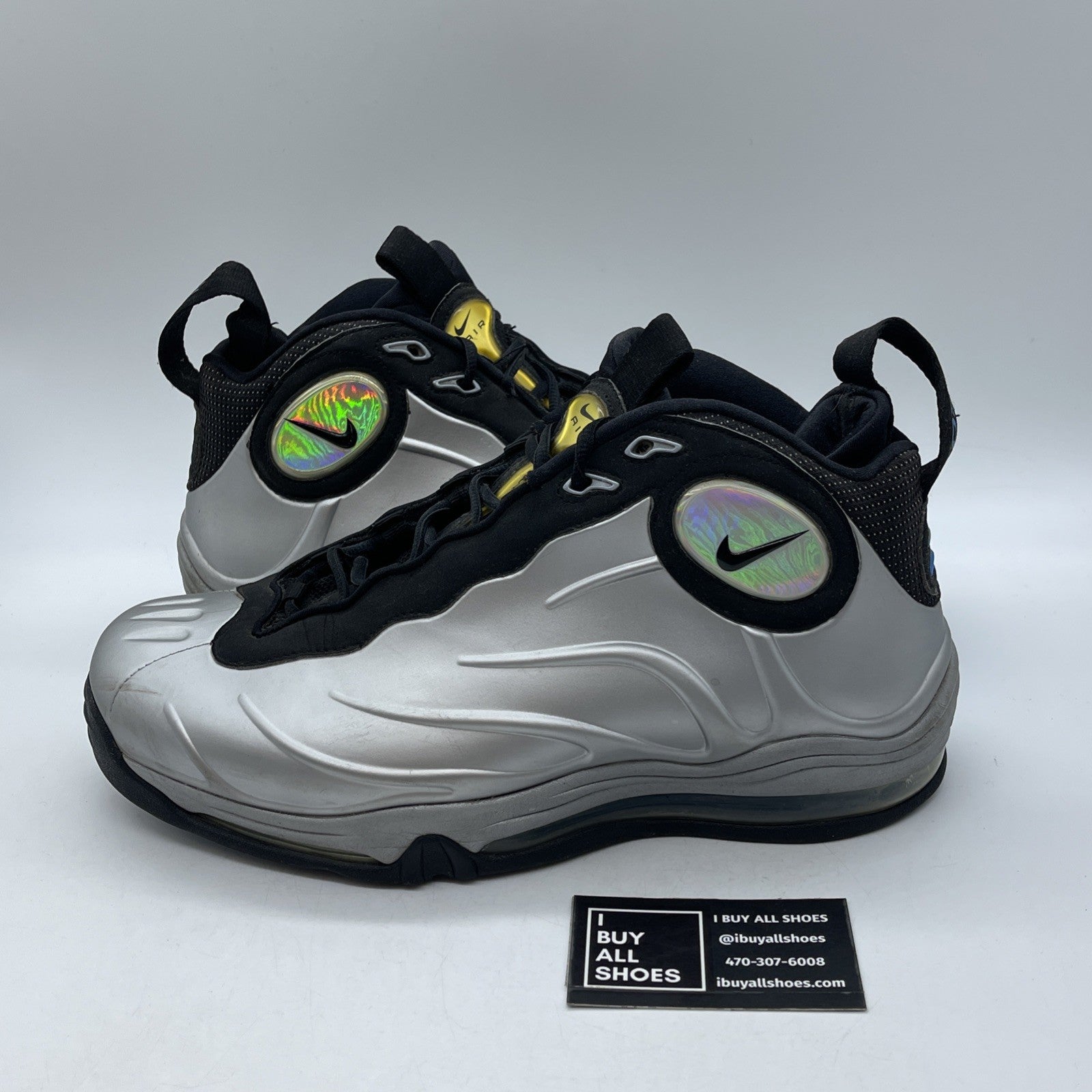 Size 13 - Nike Total Air Foamposite Max 2011 Metallic Silver (472498-040)