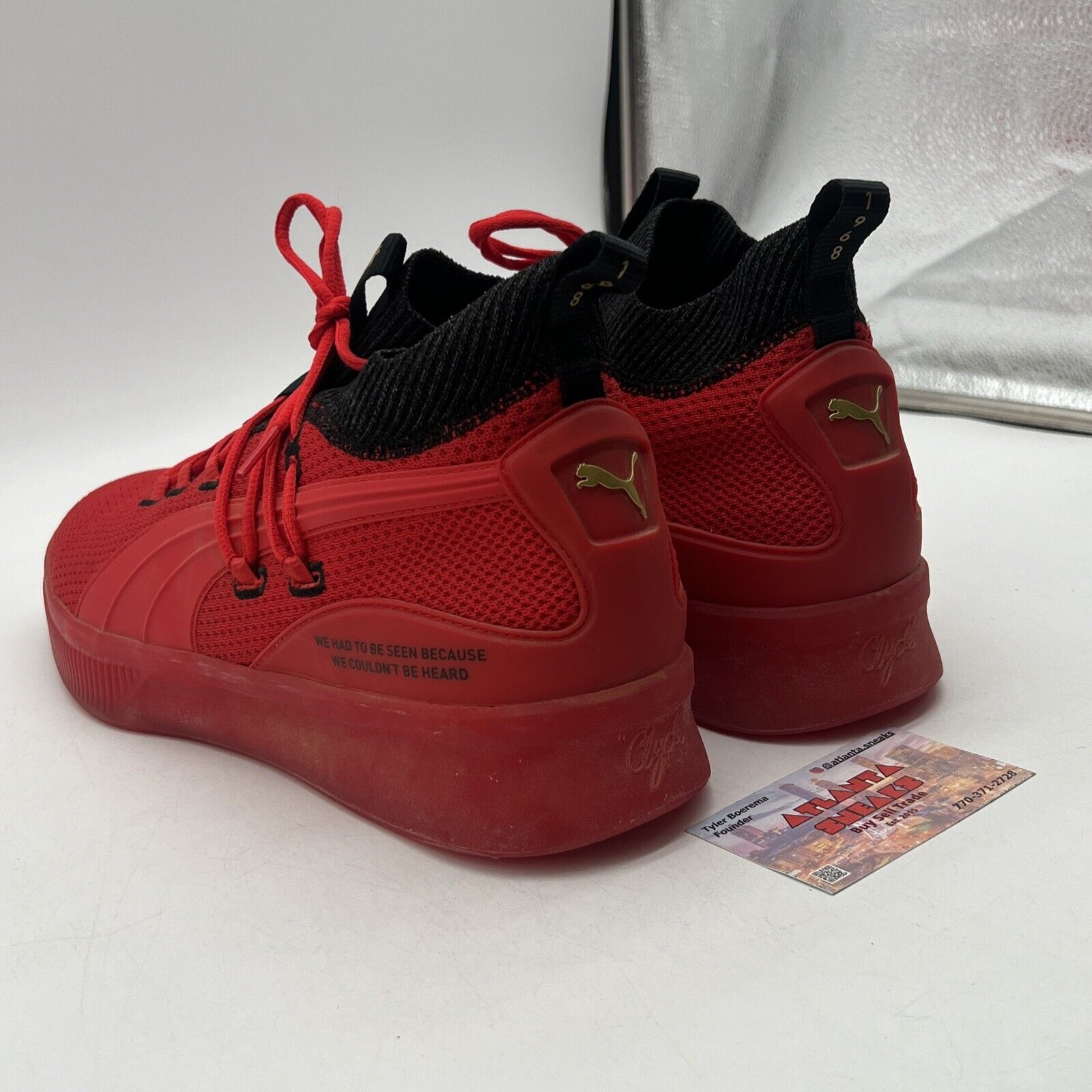 Size 11 - PUMA Clyde Court #REFORM Red Black (193461-01)