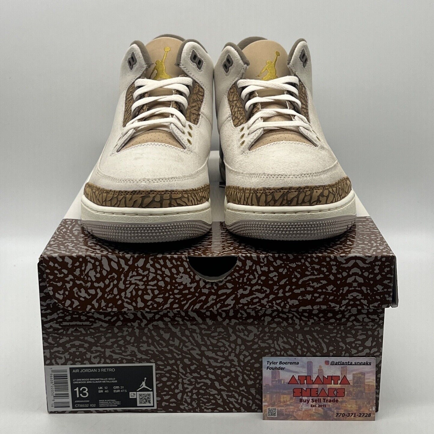 Size 13 - Jordan 3 Retro Low Palomino Brown Suede Leather (CT8532-102)