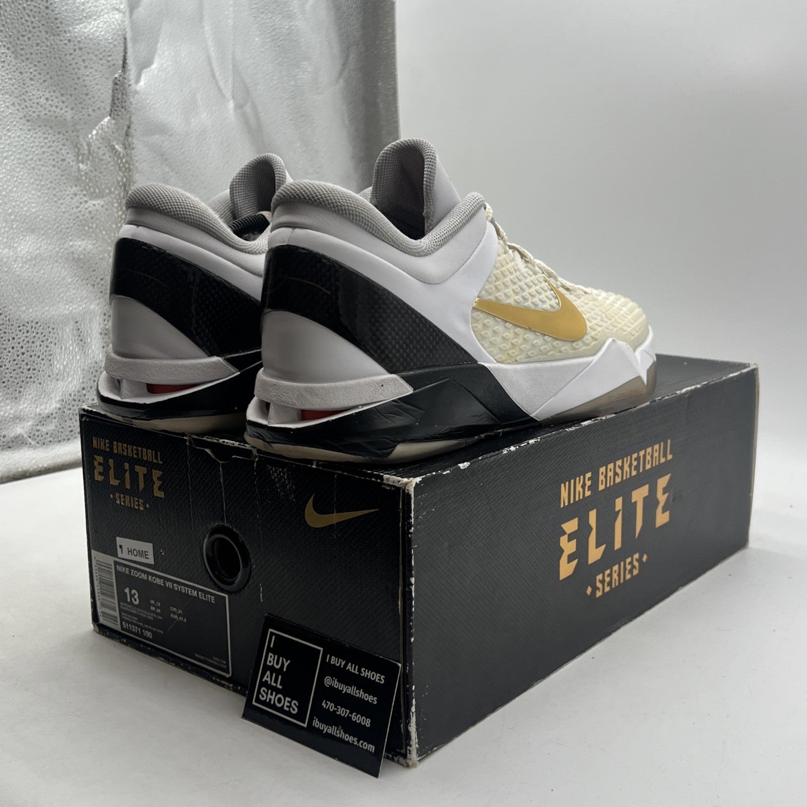 Size 13 - Nike Zoom Kobe 7 System Elite Home (511371-100)