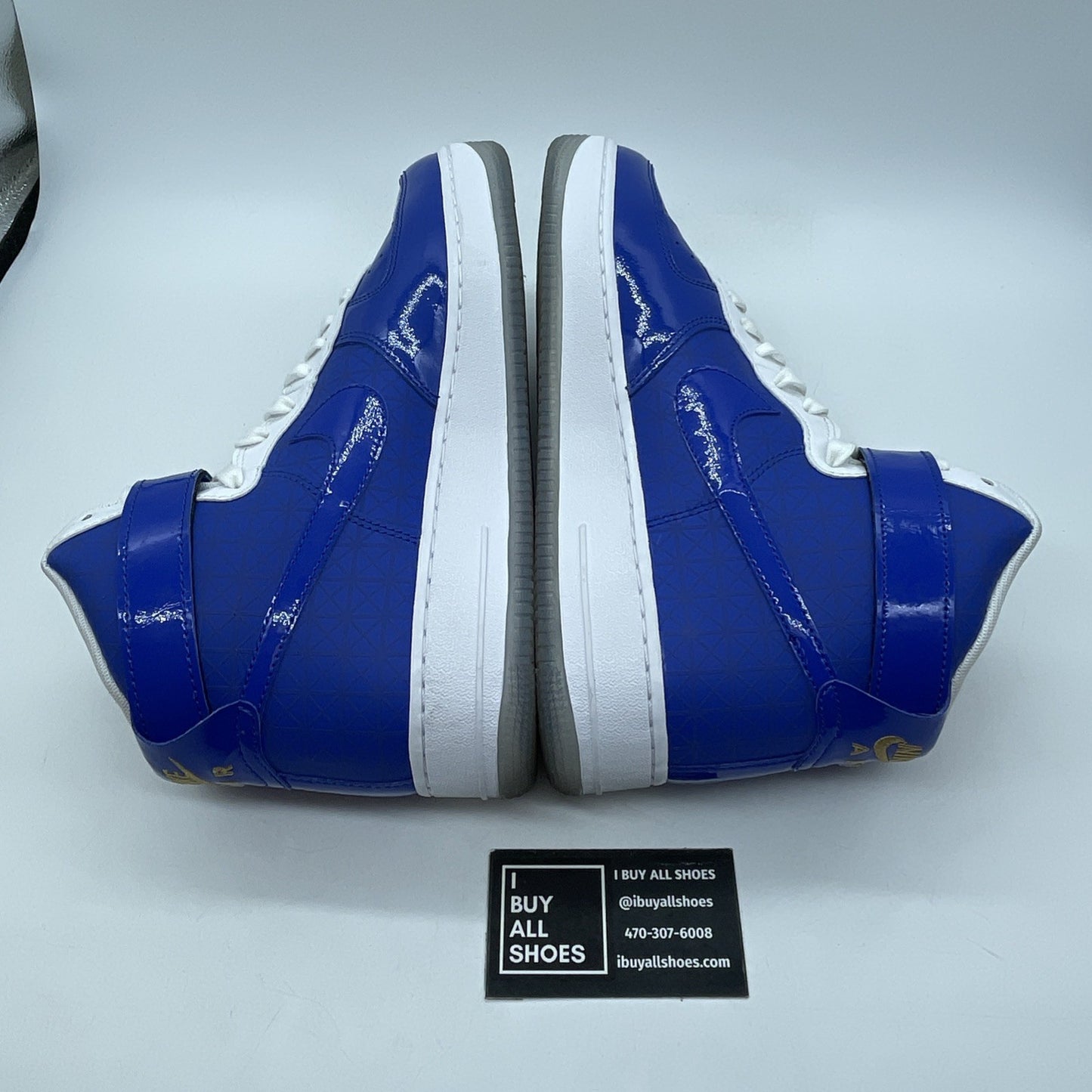 Size 9.5 - Nike Air Force 1 High 2004 NBA Finals Blue Leather (CI9880-400)