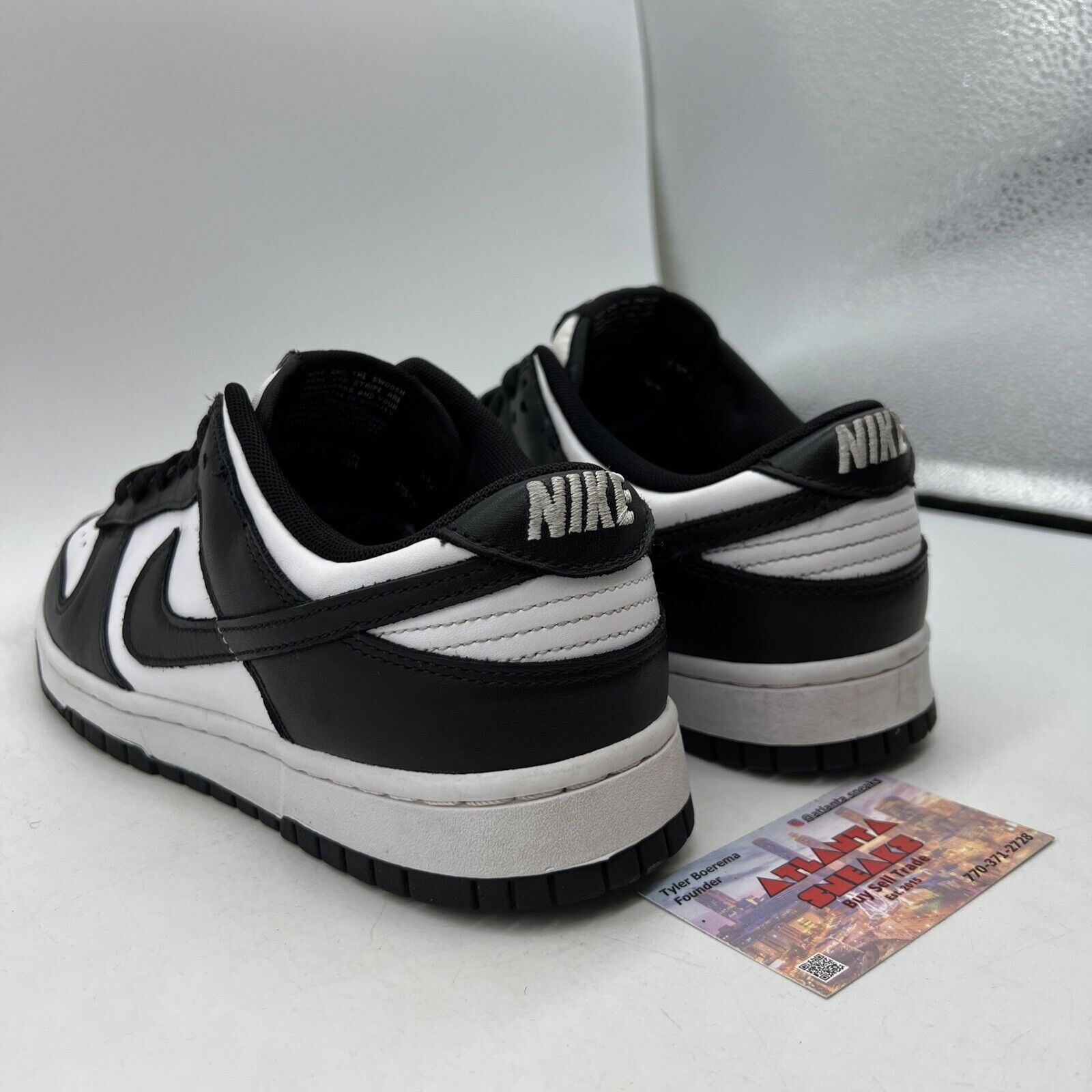 Size 9 - Nike Dunk Low Black White Leather (DD1391-100)