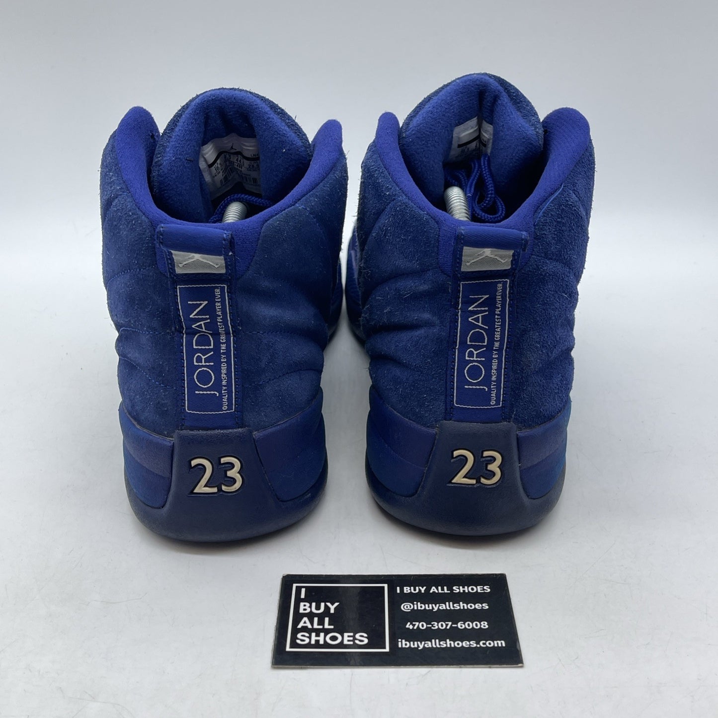 Size 10.5 - Air Jordan 12 Retro Deep Royal Suede Leather (130690-400)