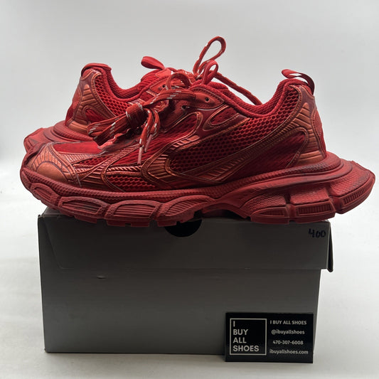 Size 11 - Balenciaga 3XL Distressed Sneakers in Red