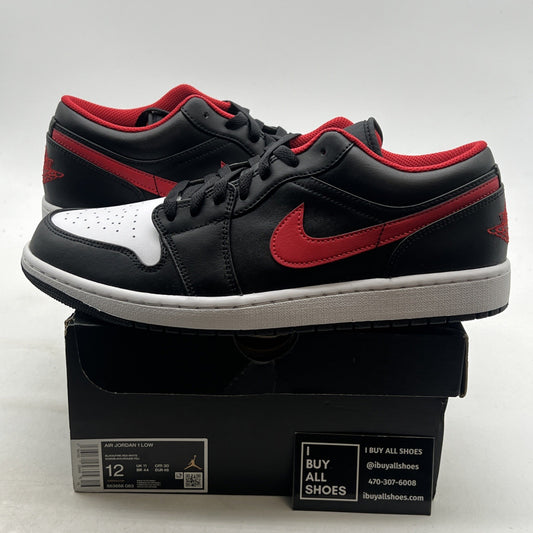 Size 12 - Air Jordan 1 Low White Toe 2022 (553558-063)