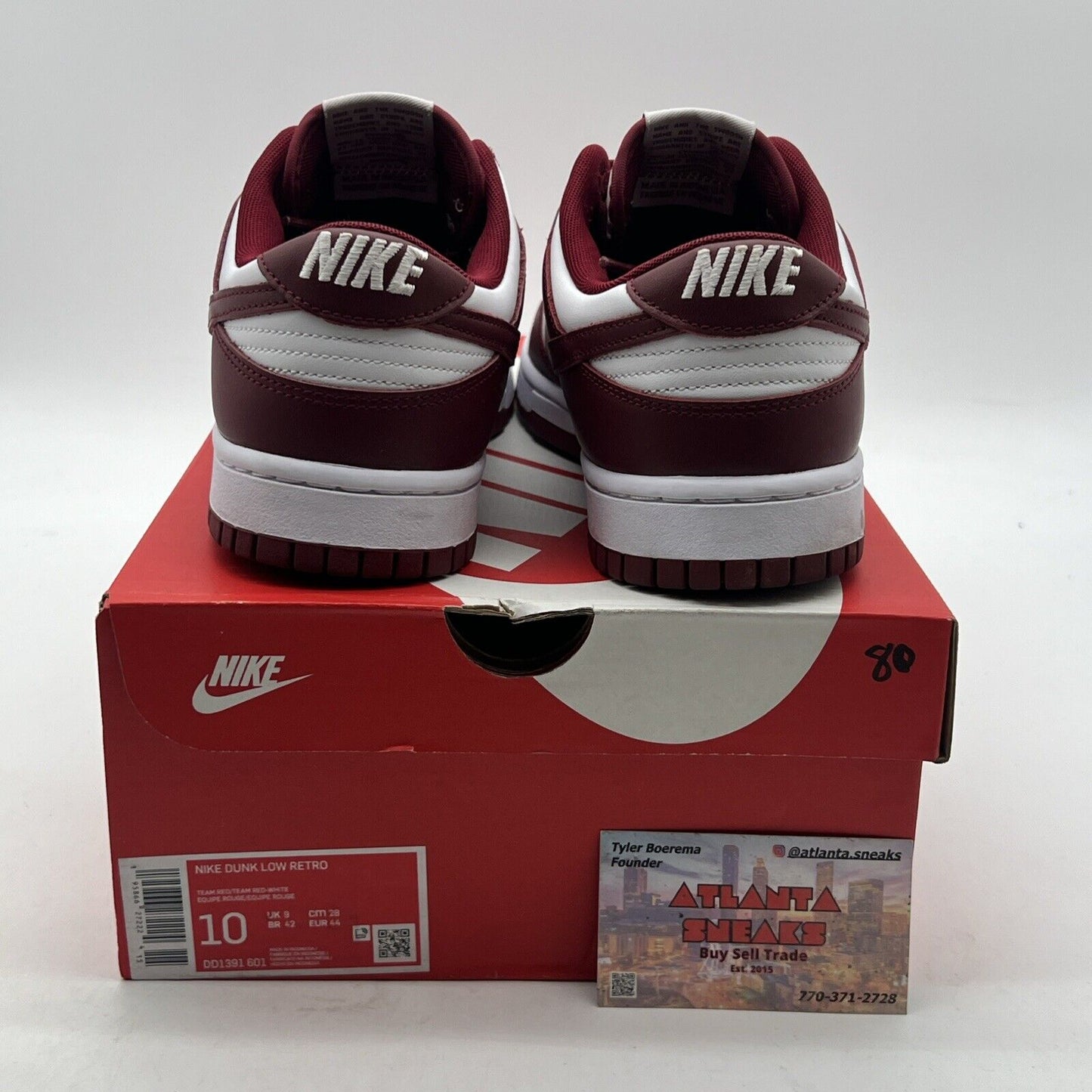 Size 10 - Nike Dunk Low Team Red (DD1391-601)