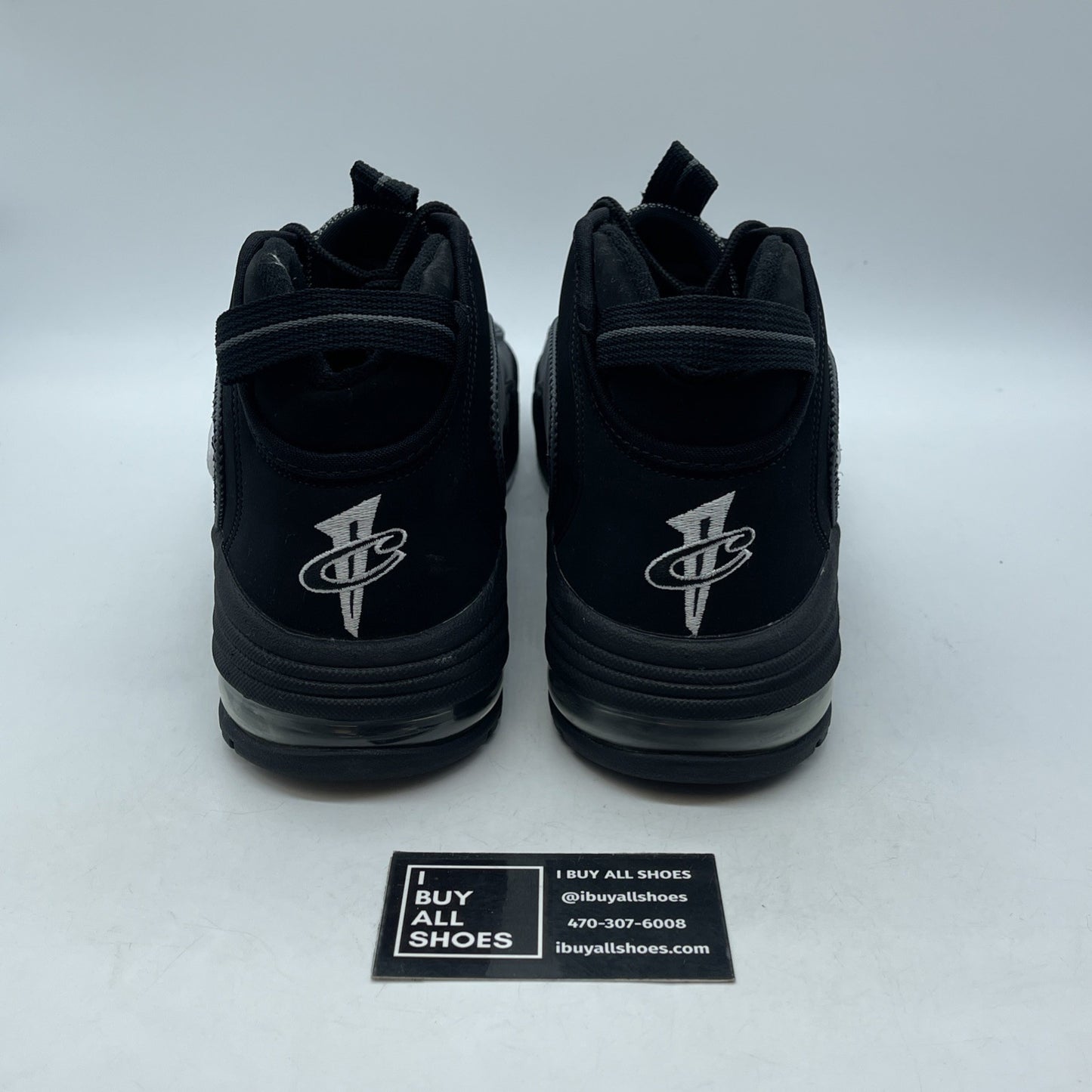 Size 13 - Nike Air Max Penny Charcoal Grey Black Suede (311089-004)