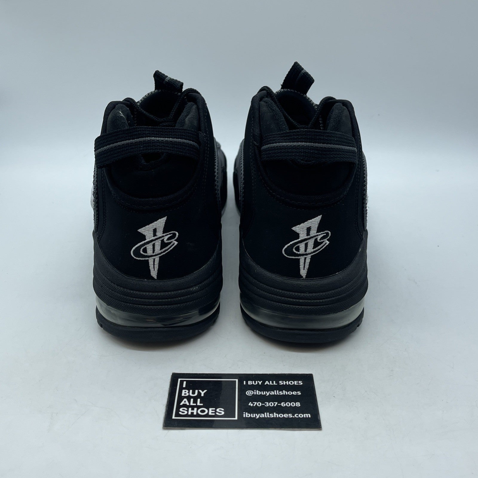 Size 13 - Nike Air Max Penny Charcoal Grey Black Suede (311089-004)