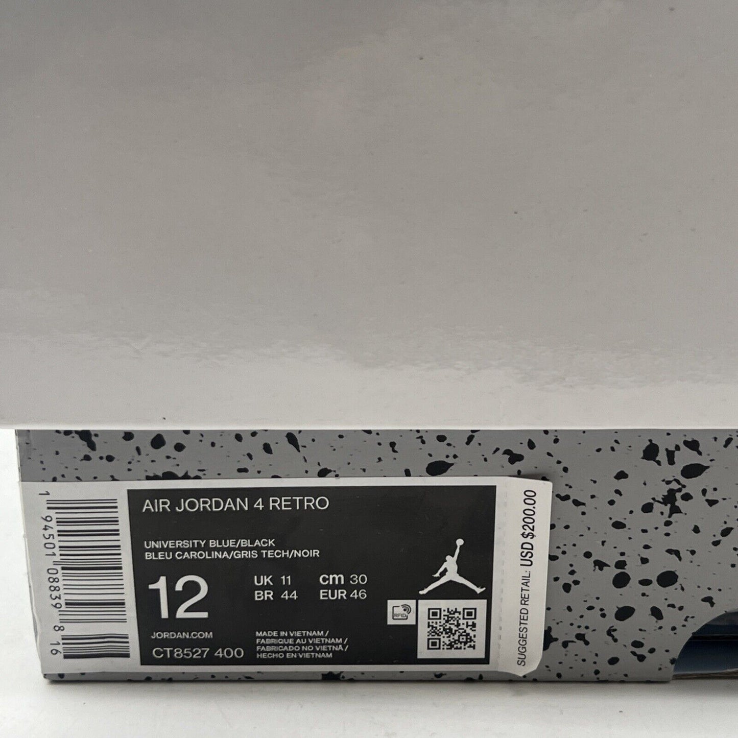 Size 12 - Air Jordan 4 Retro Mid University Blue (CT8527-400)