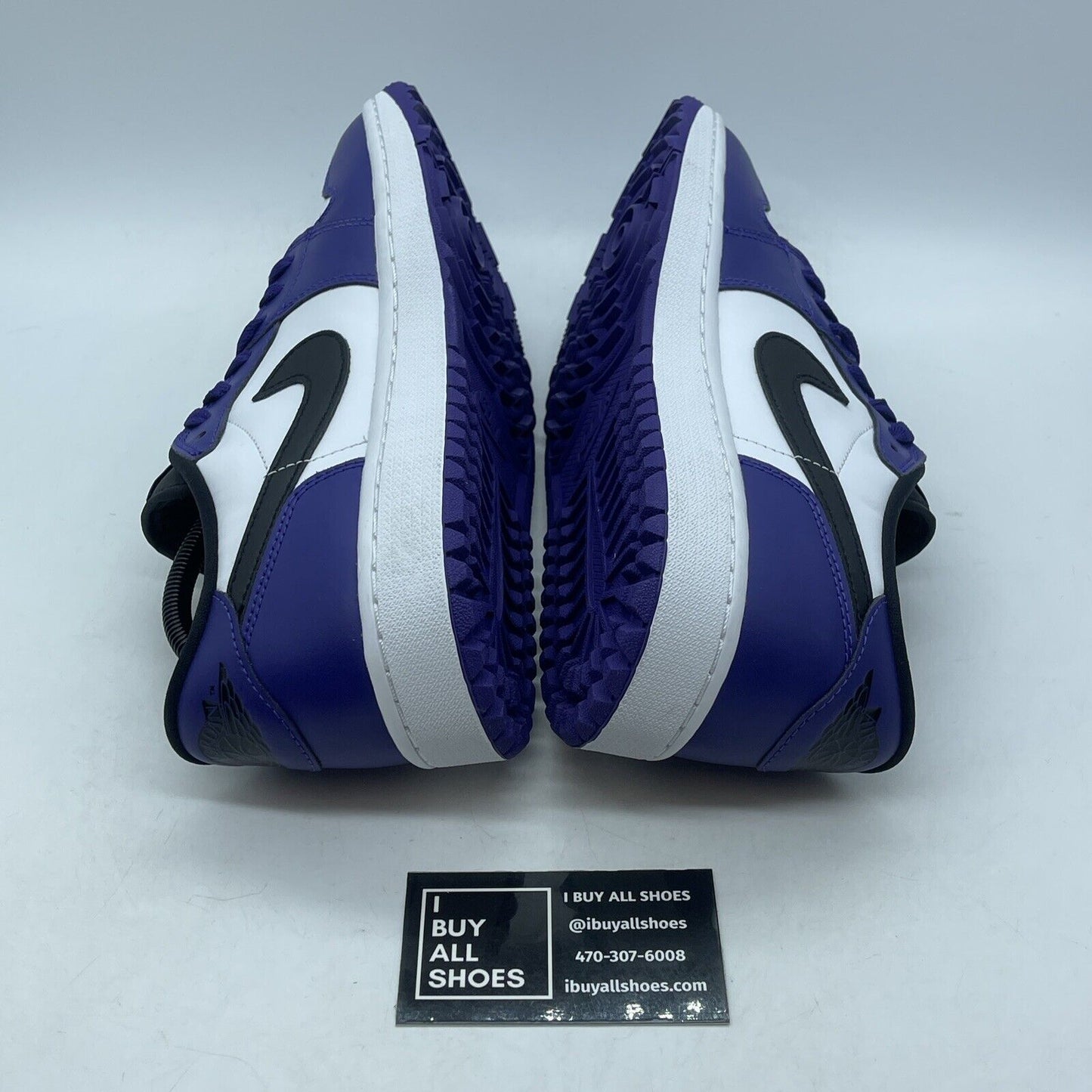 Size 11 - Air Jordan 1 Golf Low Court Purple White Black Leather (DD9315-105)