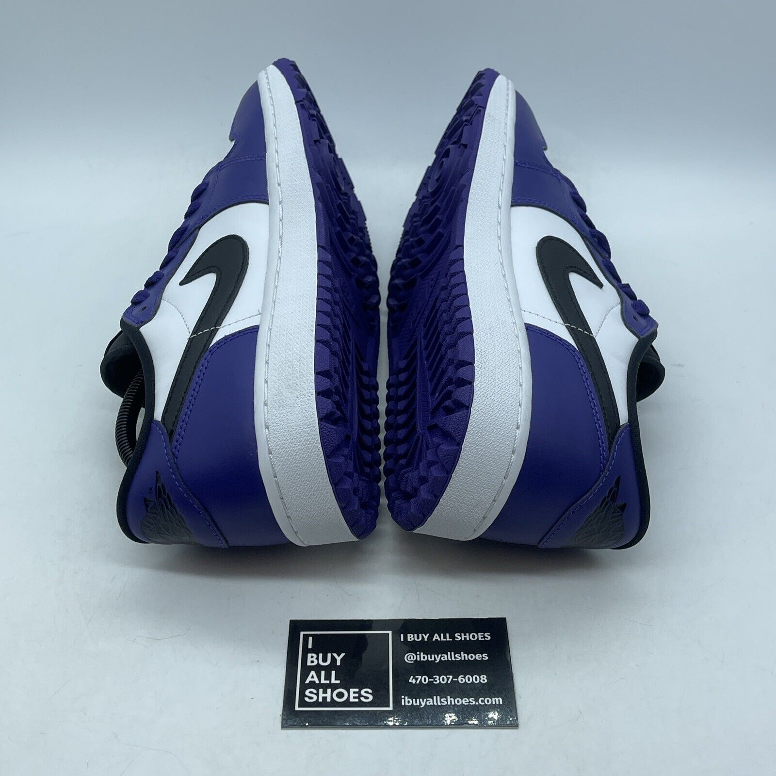 Size 11 - Air Jordan 1 Golf Low Court Purple White Black Leather (DD9315-105)