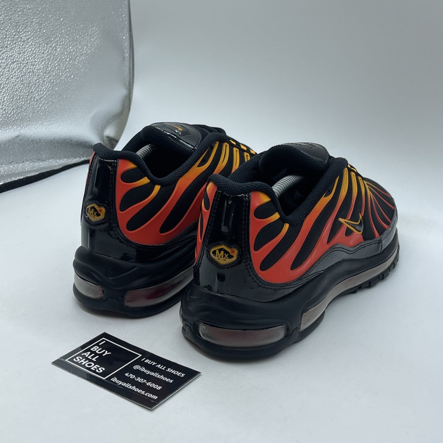 Size 10.5 - Nike Air Max 97 Plus Shock Orange Black Red Orange (AH8144-002)