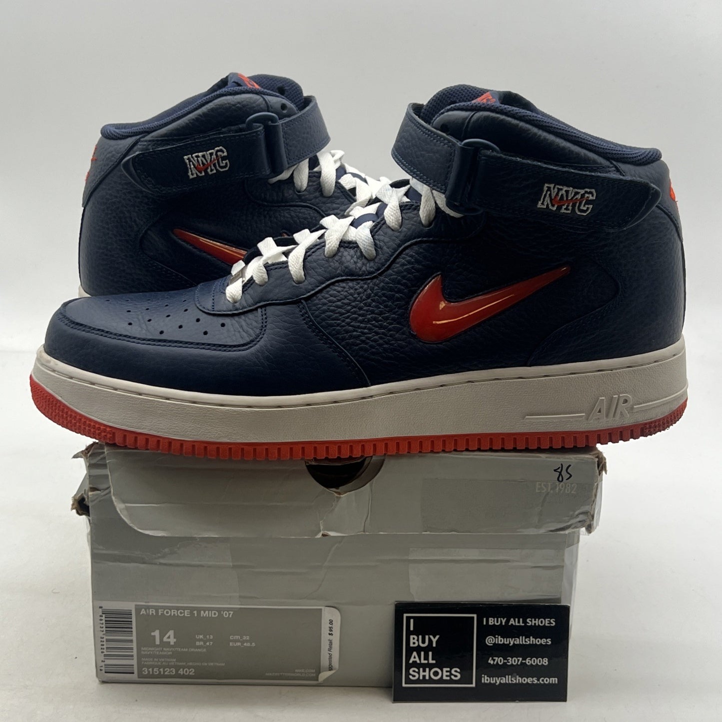 Size 14 - Nike Air Force 1 Mid NYC Jewel (315123-402)