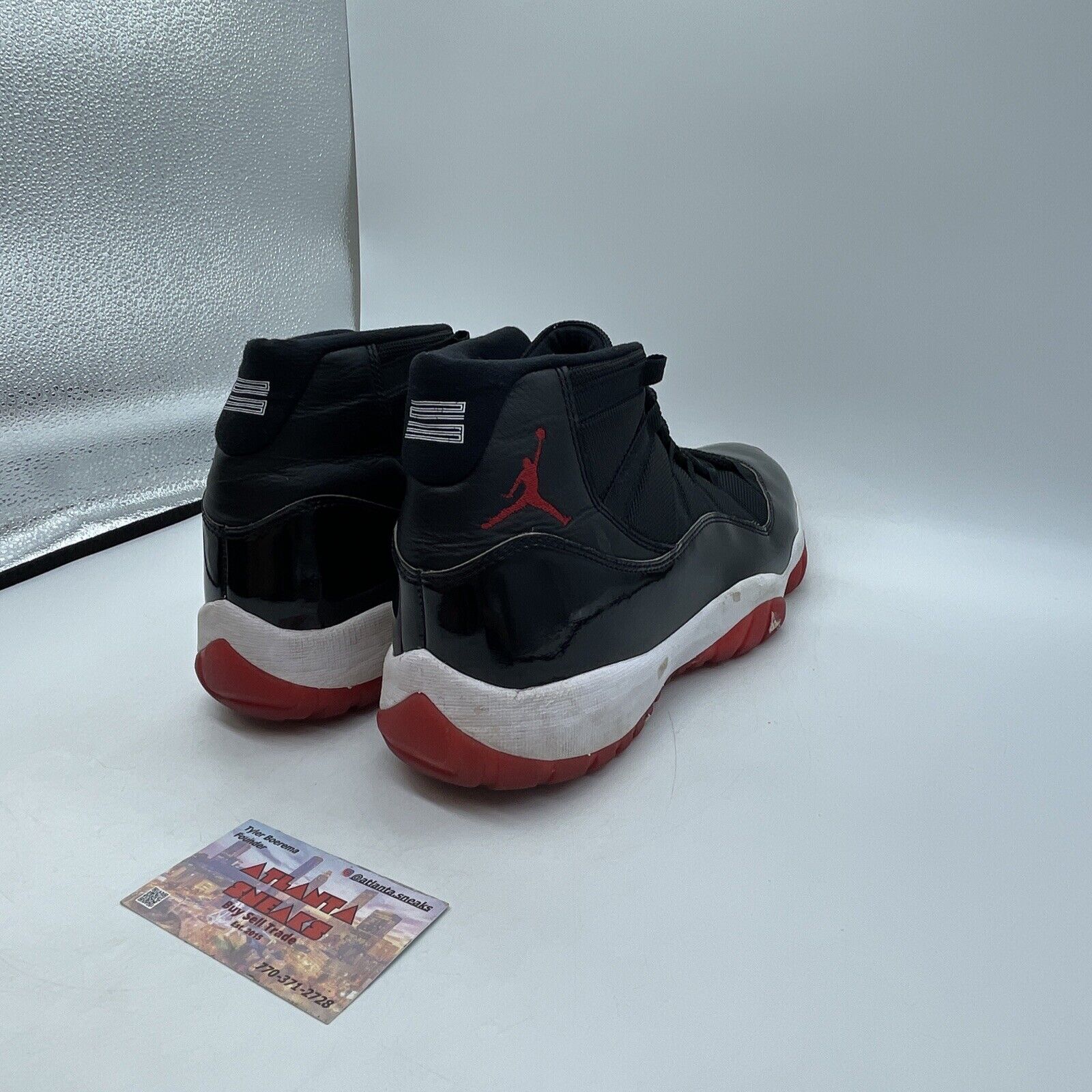 Size 11.5 - Jordan 11 Retro High Bred Red Black White Leather (378037-061)