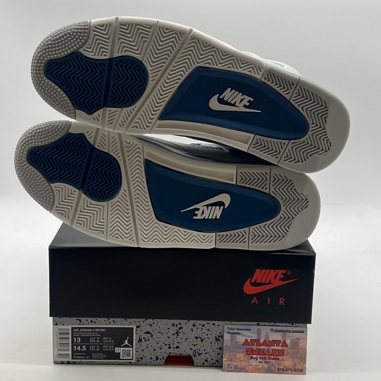 Size 13 - Air Jordan 4 Retro 2024 Military Blue (FV5029-141)