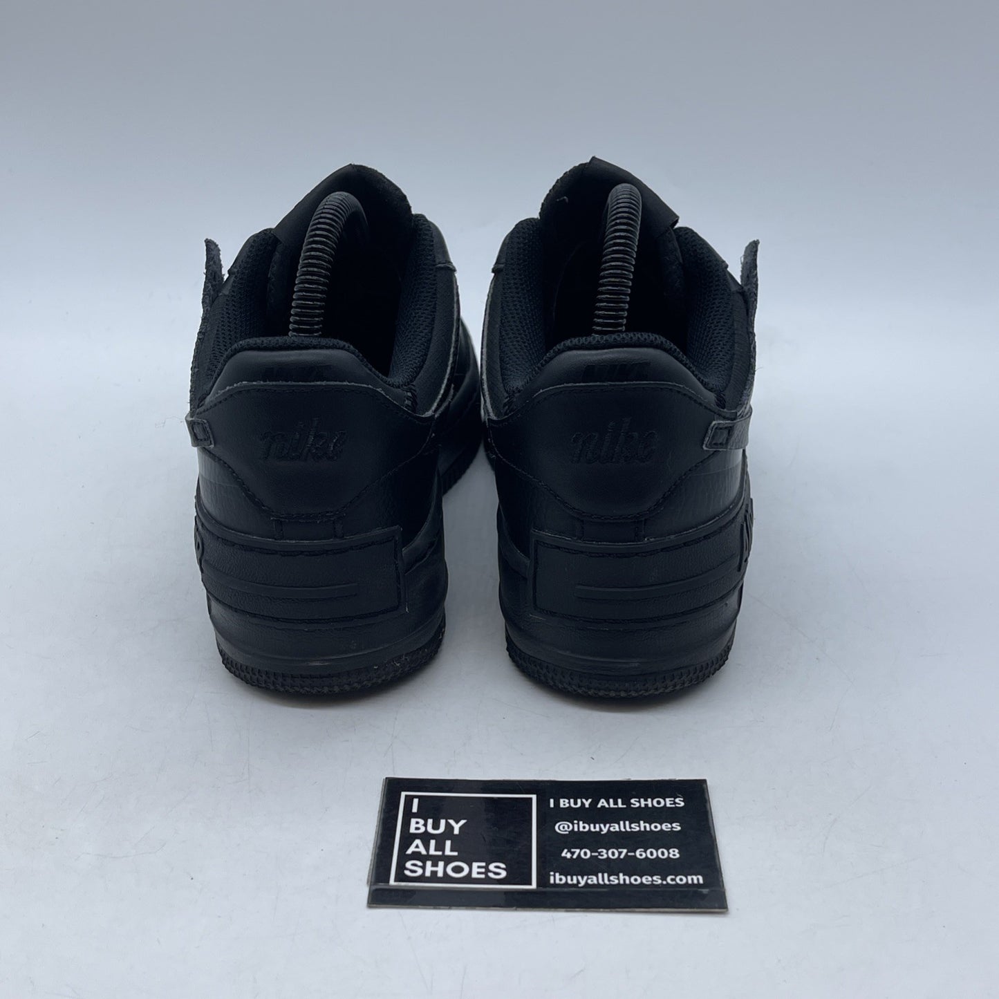 Size 7W - Nike Air Force 1 Shadow Triple Black (CI0919-001)