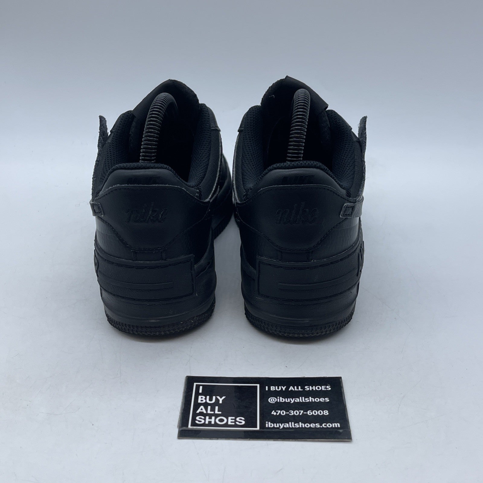Size 7W - Nike Air Force 1 Shadow Triple Black (CI0919-001)