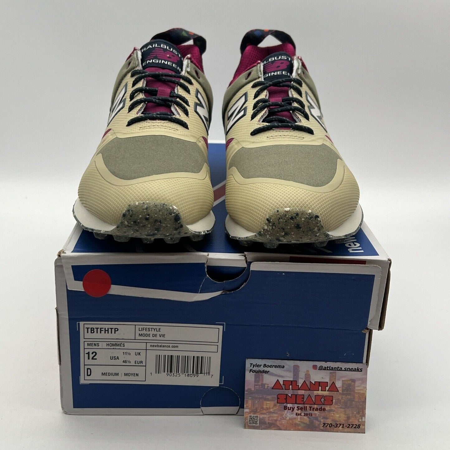 Size 12 - New Balance Trailbuster Sand Navy Tan White Suede (TBTFHTP)