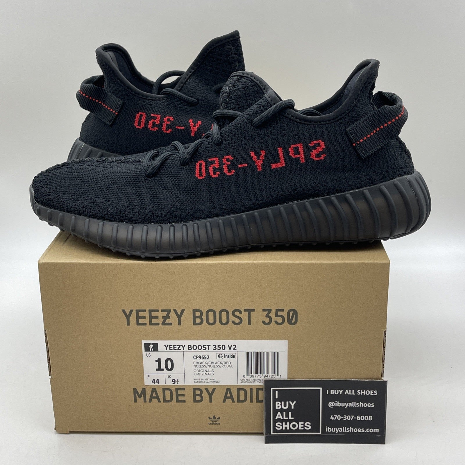 Size 10 - adidas Yeezy Boost 350 V2 Low Bred (CP9652