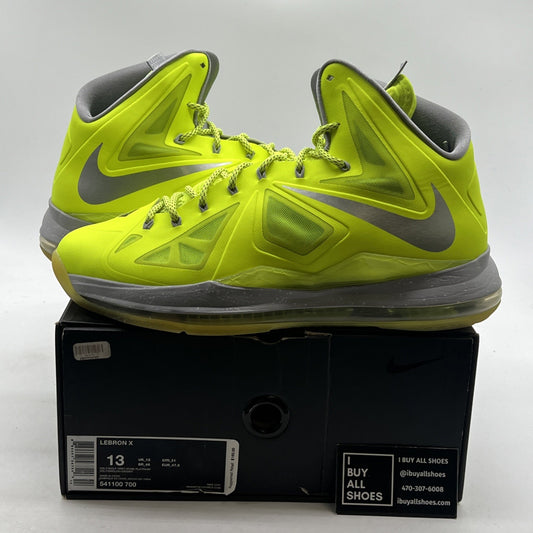 Size 13 - Nike LeBron 10 Volt - (541100-700)
