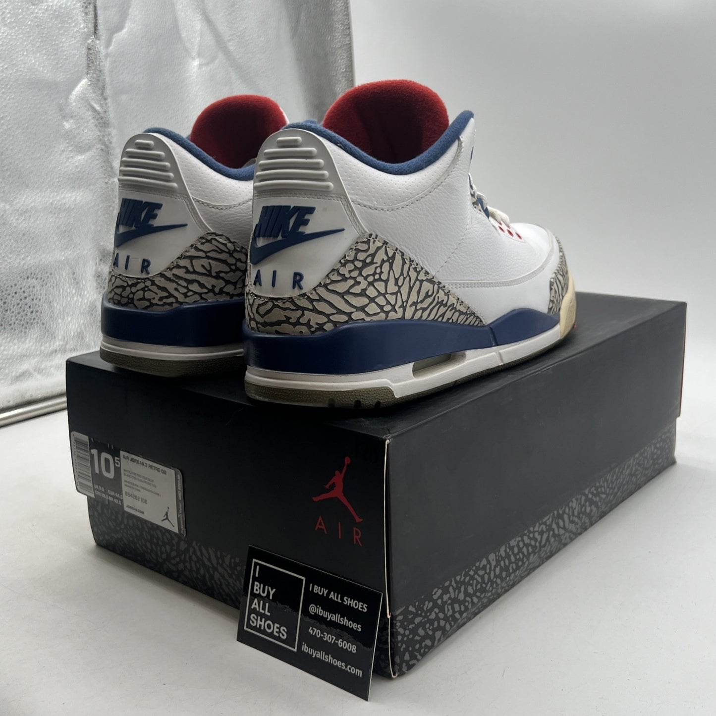 Size 10.5 - Air Jordan 3 Retro OG Mid True Blue (854262-106)