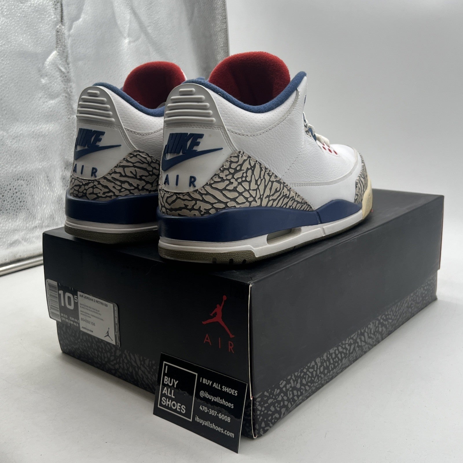 Size 10.5 - Air Jordan 3 Retro OG Mid True Blue (854262-106)