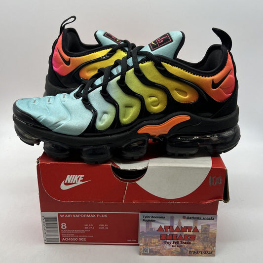 Size 8 - Nike Air VaporMax Plus Tropical Sunset W Orange Black (AO4550-002)