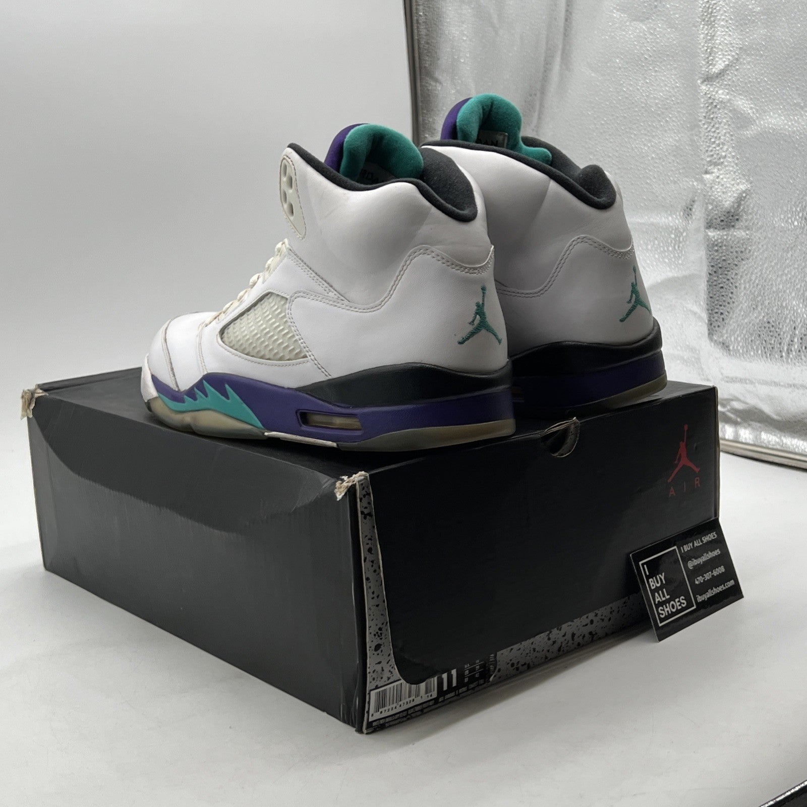 Size 11 - Air Jordan 5 Retro Grape 2013 (136027-108)
