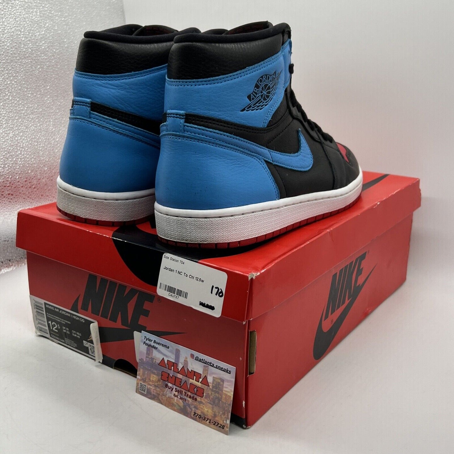 Size 12.5 - Jordan 1 High OG UNC To Chicago 2020 Red Black Leather (CD0461-046)