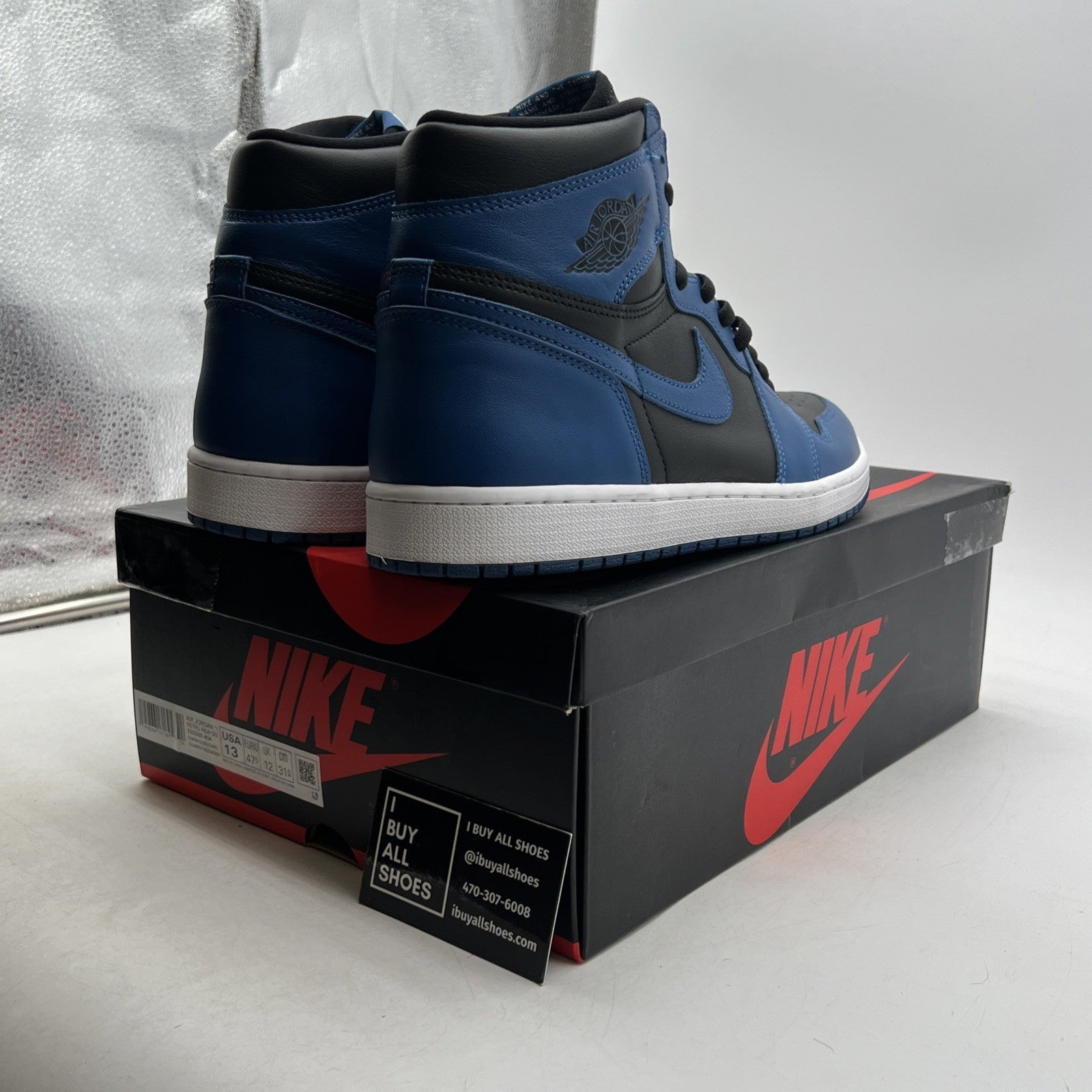 Size 13 - Air Jordan 1 Retro OG High Dark Marina Blue (555088-404)