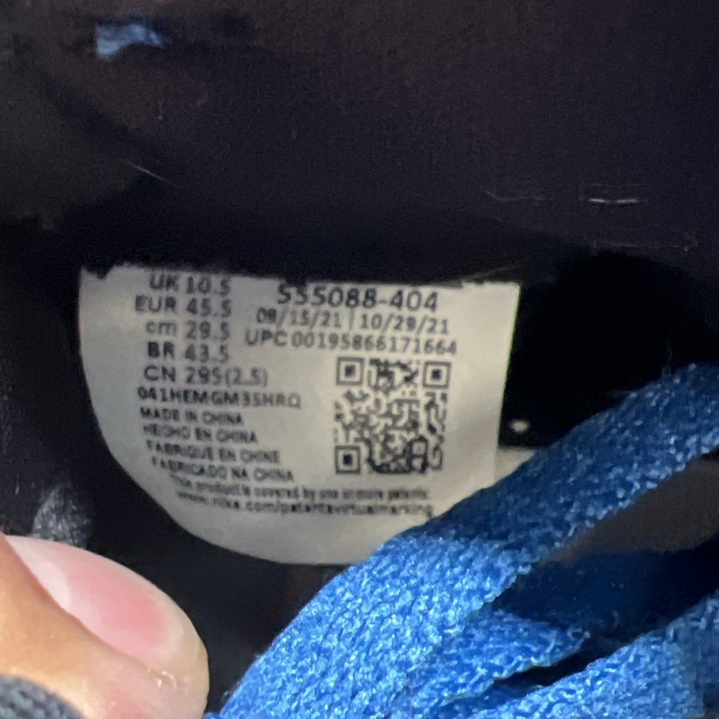 Size 11.5 - Air Jordan 1 Retro OG High Dark Marina Blue (555088-404)