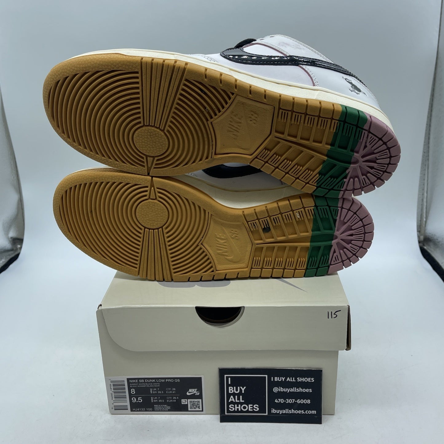 Size 8 - CSEF x Nike Dunk SB Low White Clear Emerald (HJ4132-100)