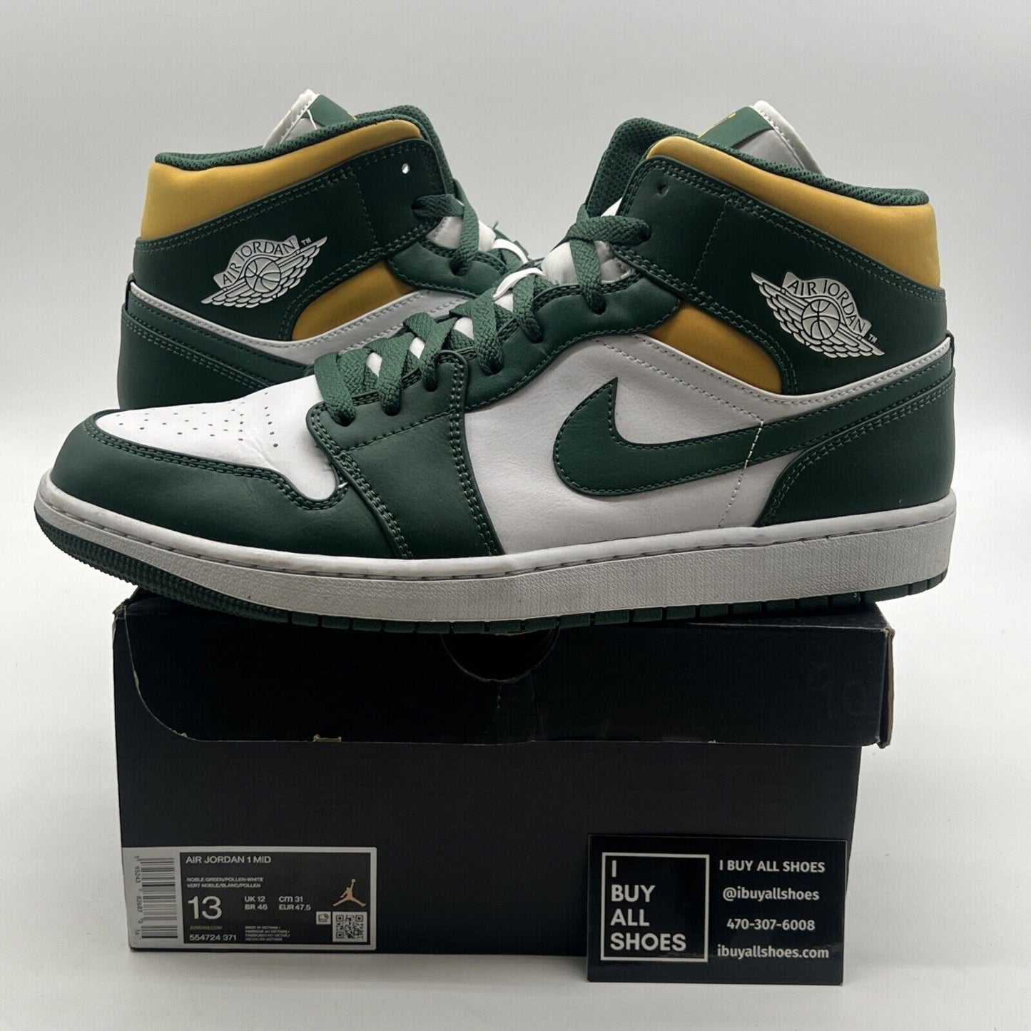 Size 13 - Air Jordan 1 Mid Sonics (554724-371)