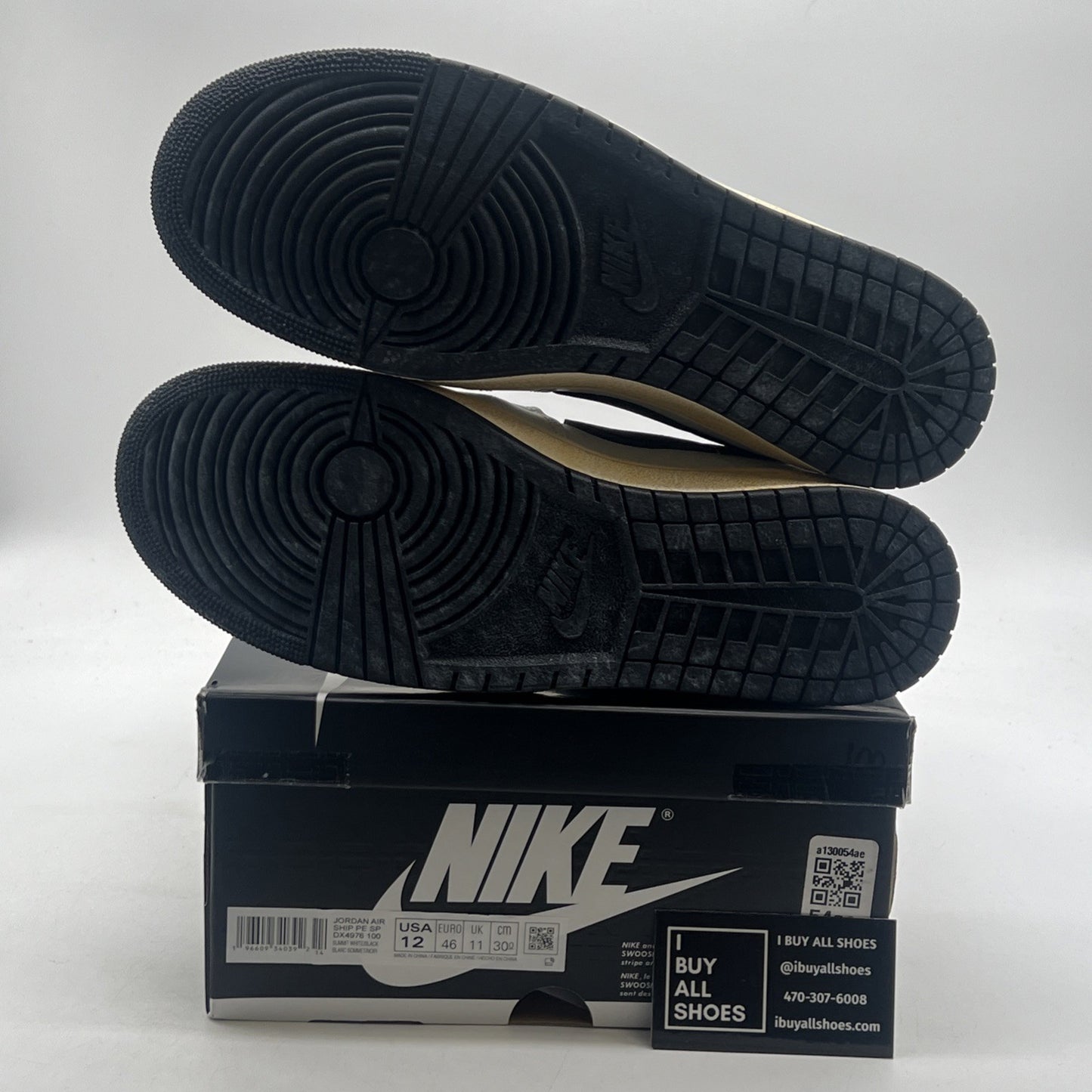 Size 12 - A Ma Maniére x Jordan Air Ship PE SP White Black (DX4976-100)