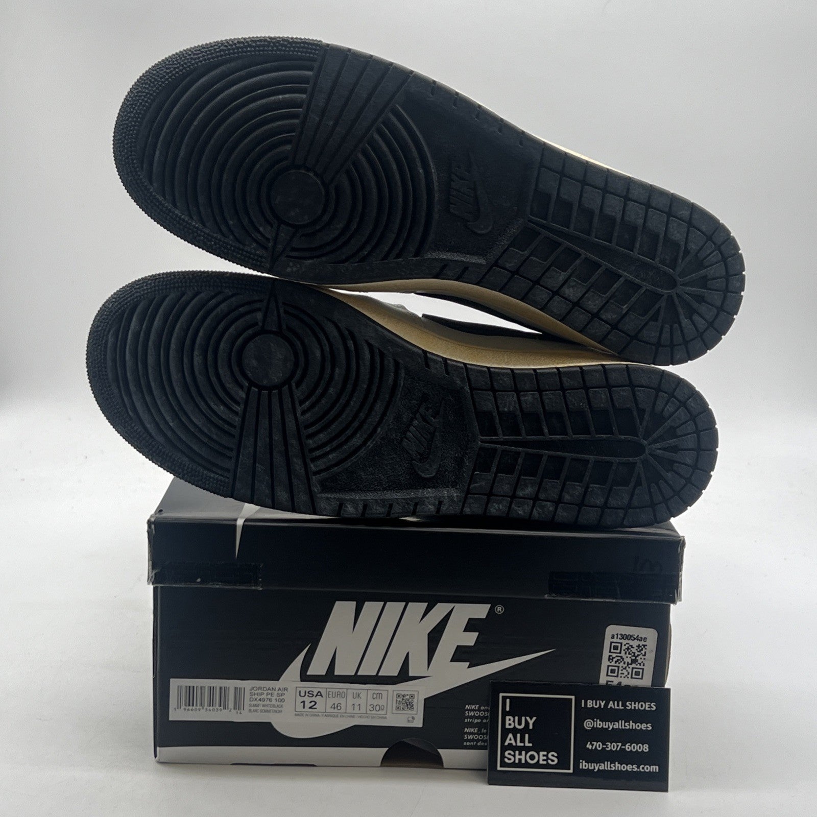 Size 12 - A Ma Maniére x Jordan Air Ship PE SP White Black (DX4976-100)