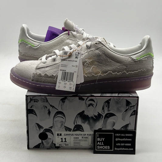 Size 11 - adidas Campus 80s x Youth of Paris Low White New (ID6805)