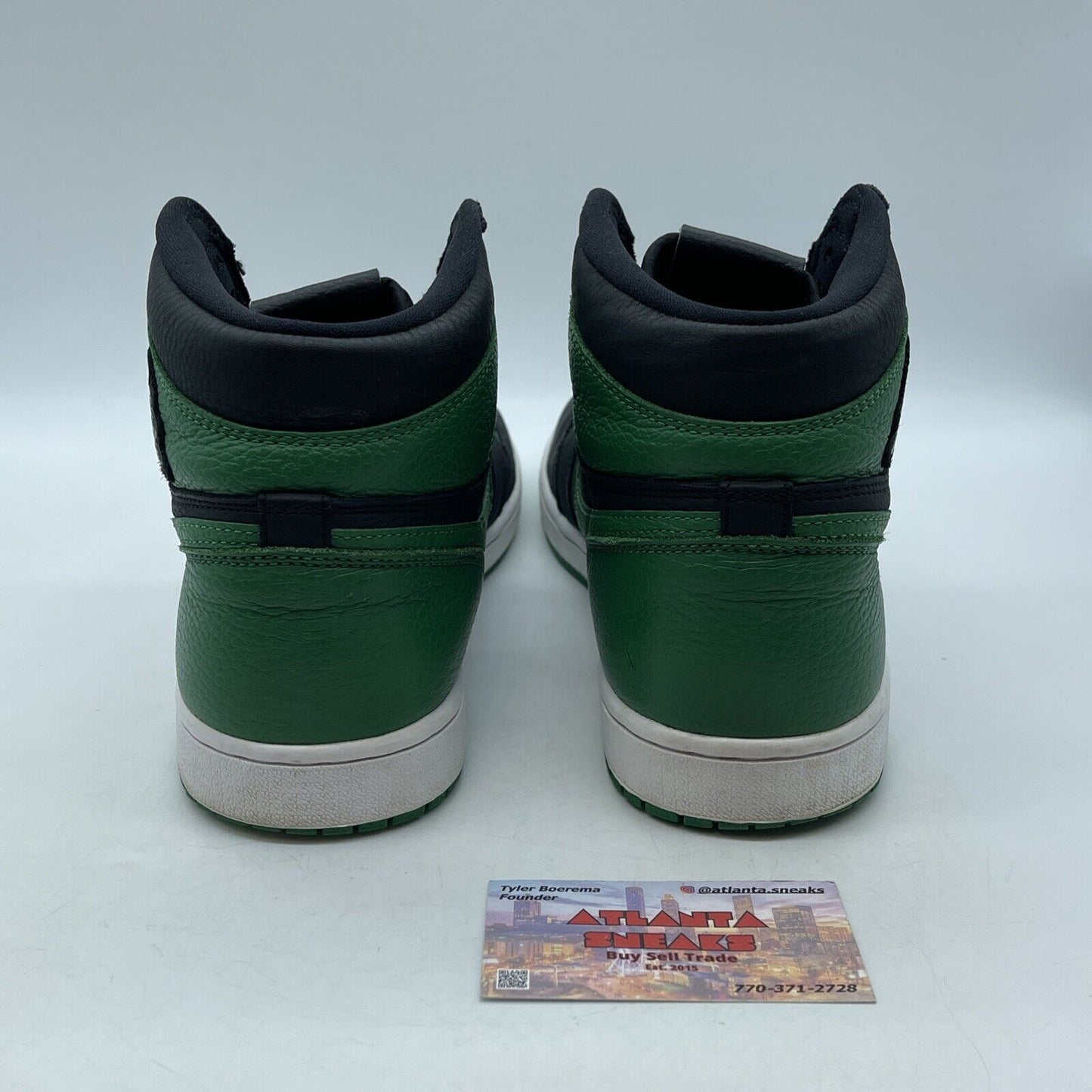 Size 10.5 - Jordan 1 Retro OG High Pine Green 2.0 White Black (555088-030)