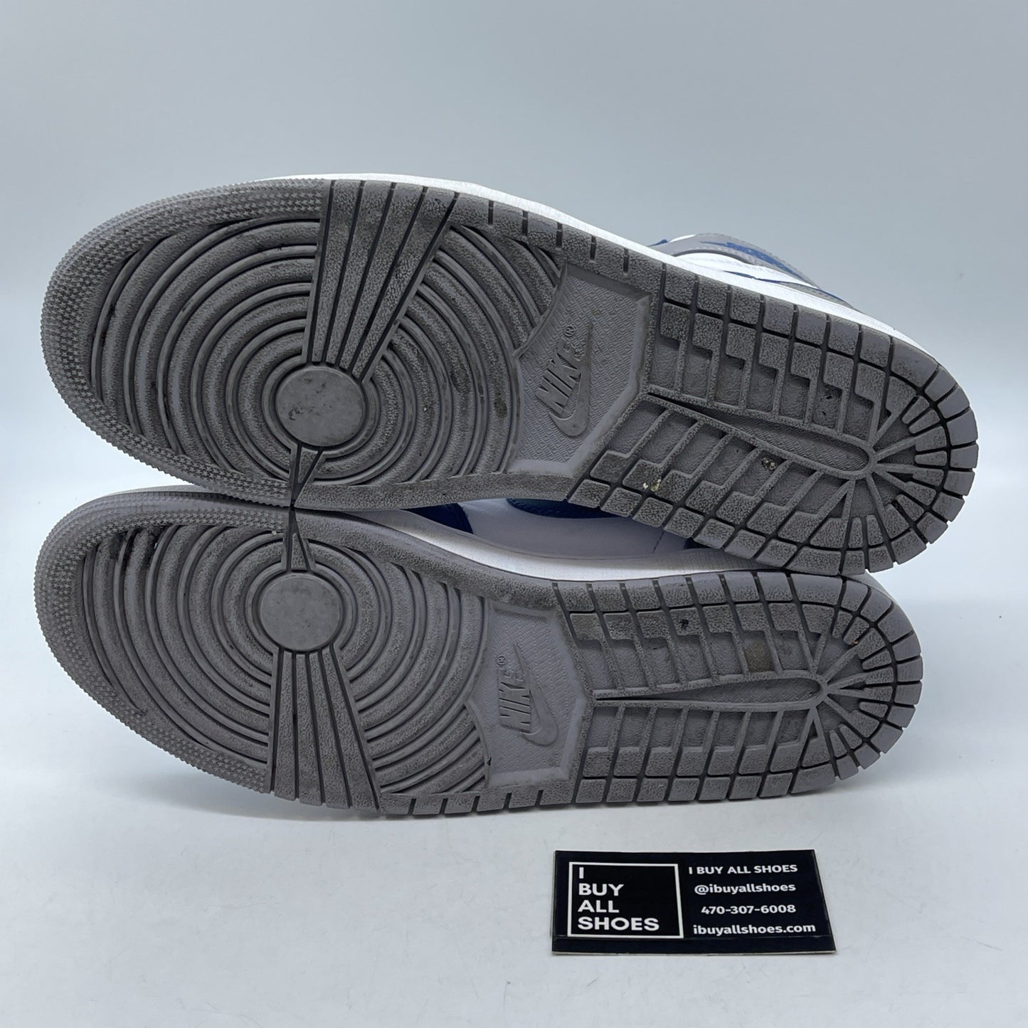 Size 12 - Jordan 1 Retro OG High True Blue Grey Suede Leather (DZ5485-410)