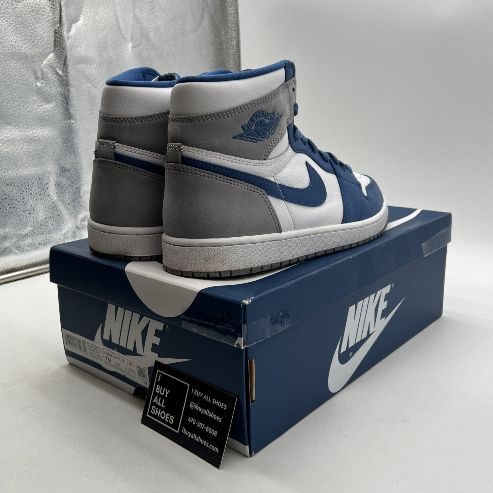 Size 10 - Air Jordan 1 Retro OG High True Blue (DZ5485-410)