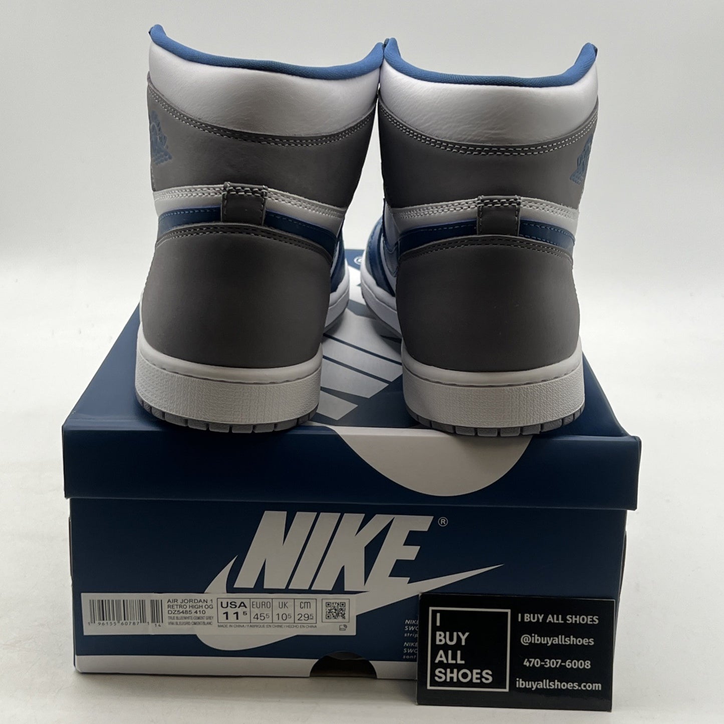 Size 11.5 - Air Jordan 1 Retro OG High True Blue (DZ5485-410)