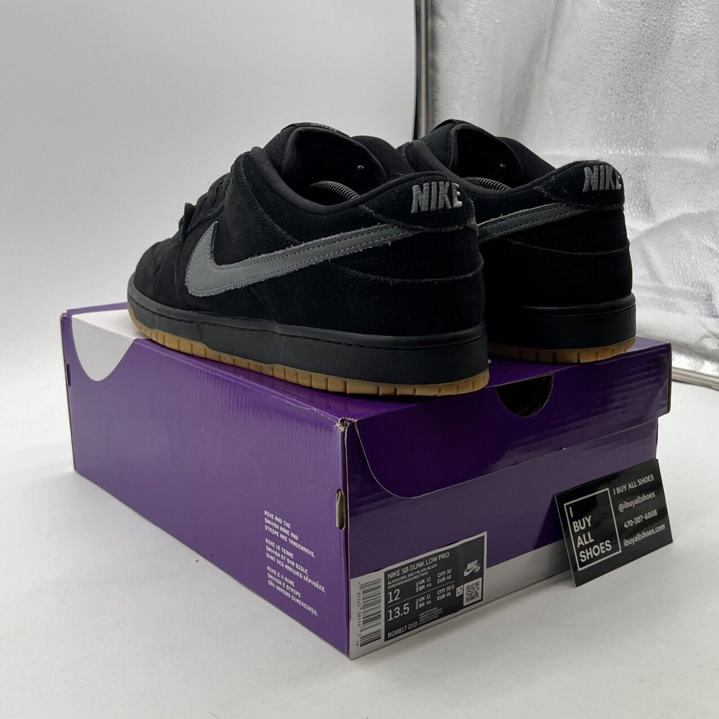 Size 12 - Nike SB Dunk Low Pro Fog (BQ6817-010)