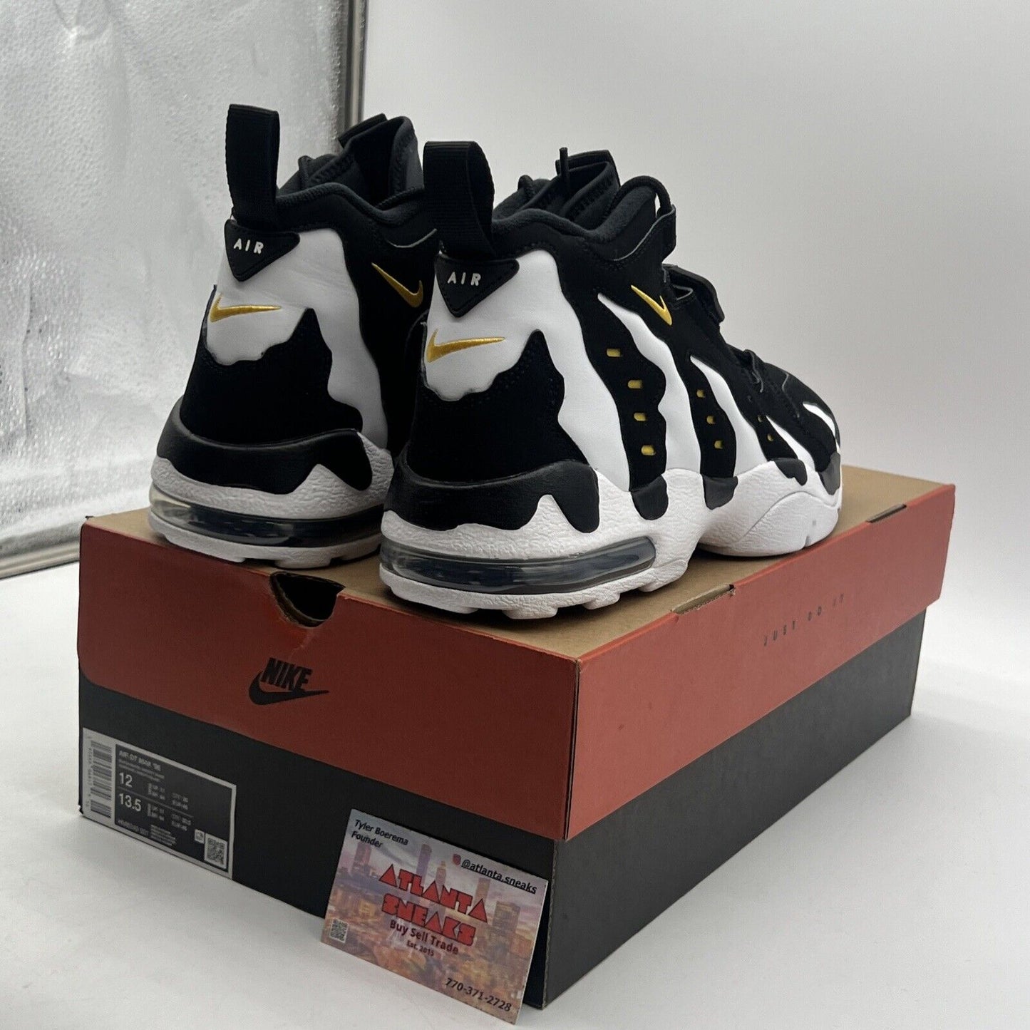 Size 12 - Nike Air DT Max ’96 2024 Black White Yellow Suede (HM8249-001)