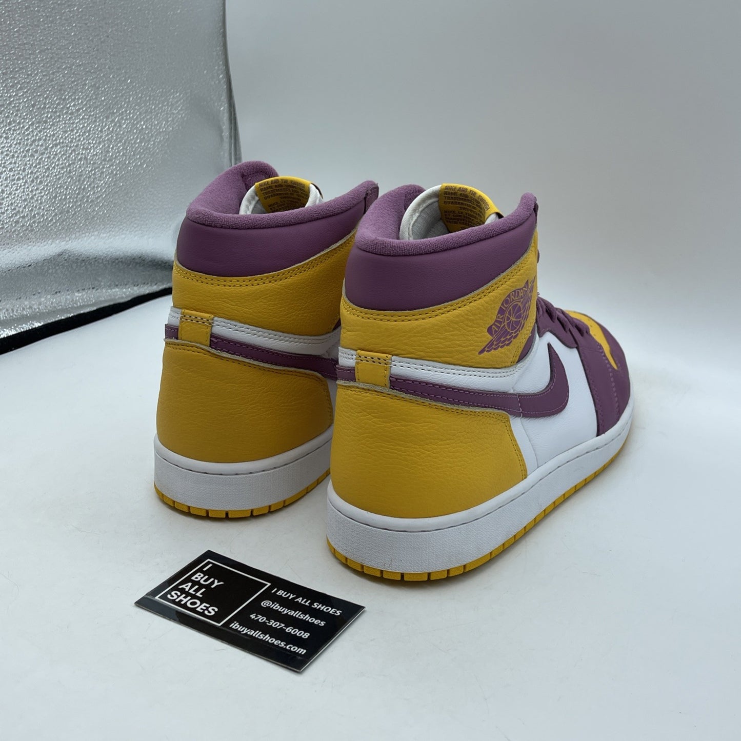 Size 12 - Jordan 1 Retro High OG Brotherhood Yellow Purple (555088-706)