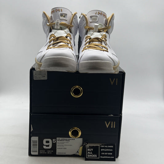 Size 9.5 - Air Jordan 7/6 Retro Golden Moments Pack (535357-935)