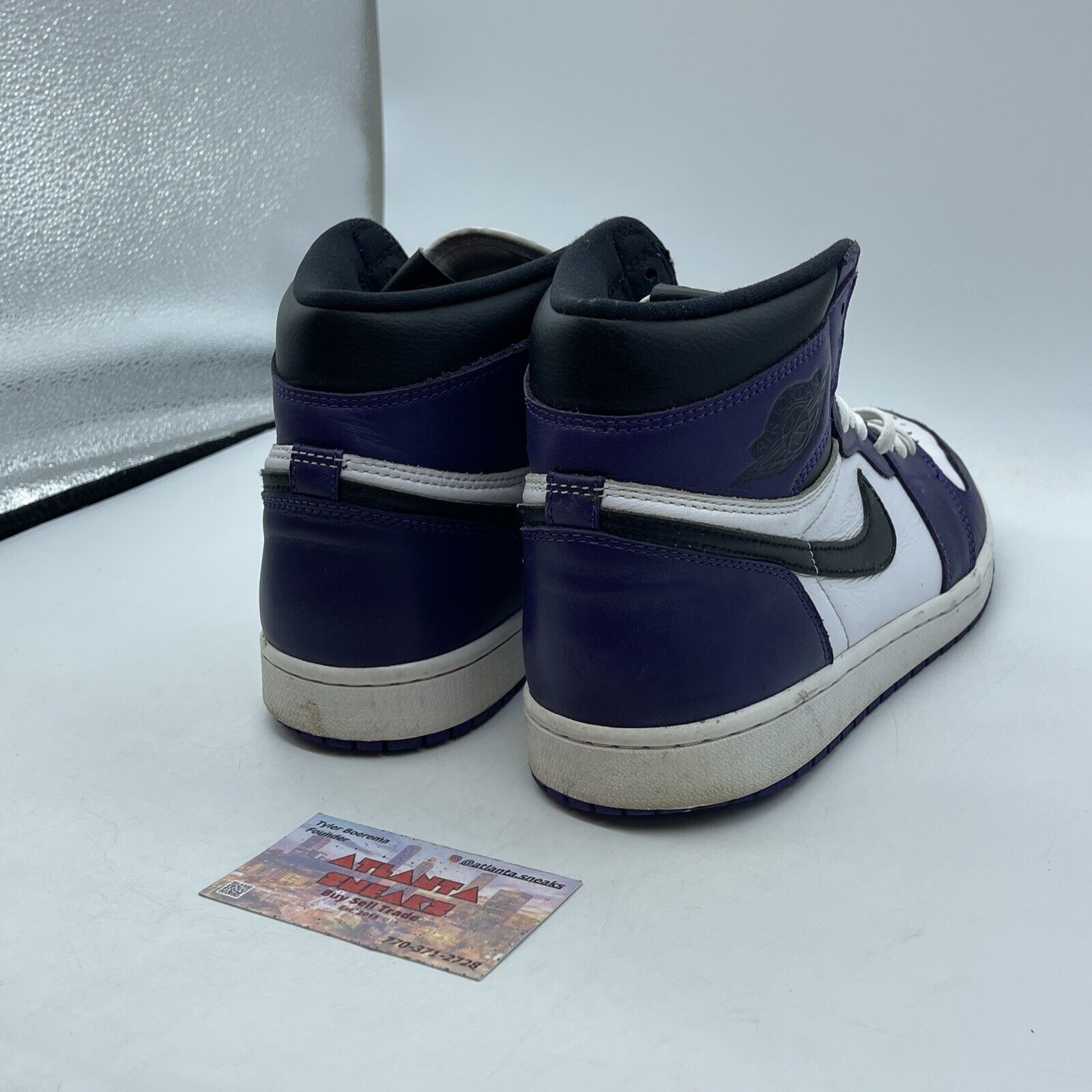 Size 10 - Jordan 1 Retro OG High Court Purple 2.0 White Leather (555088-500)