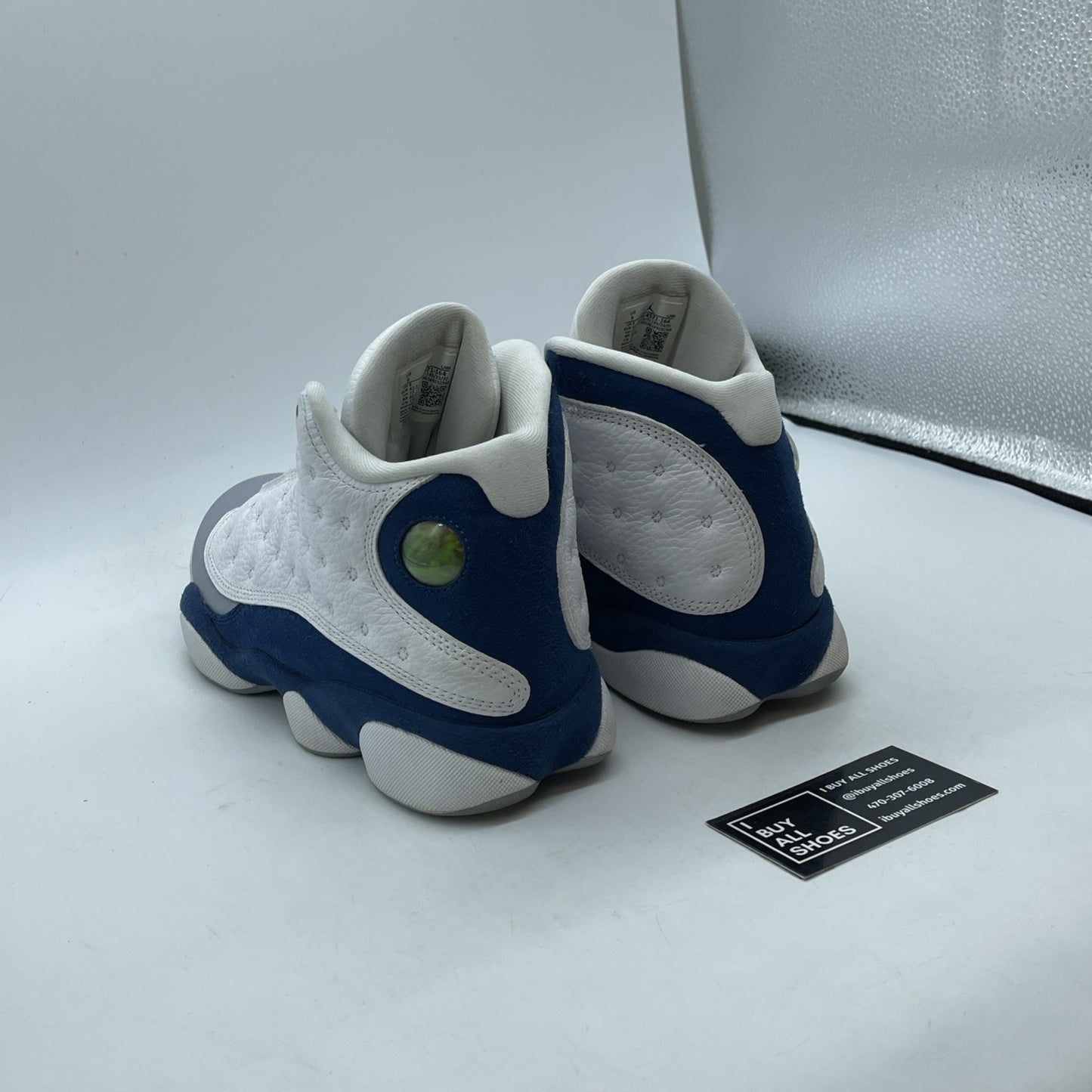 Size 9 - Jordan 13 Retro Mid French Blue White Suede Leather (414571-164)