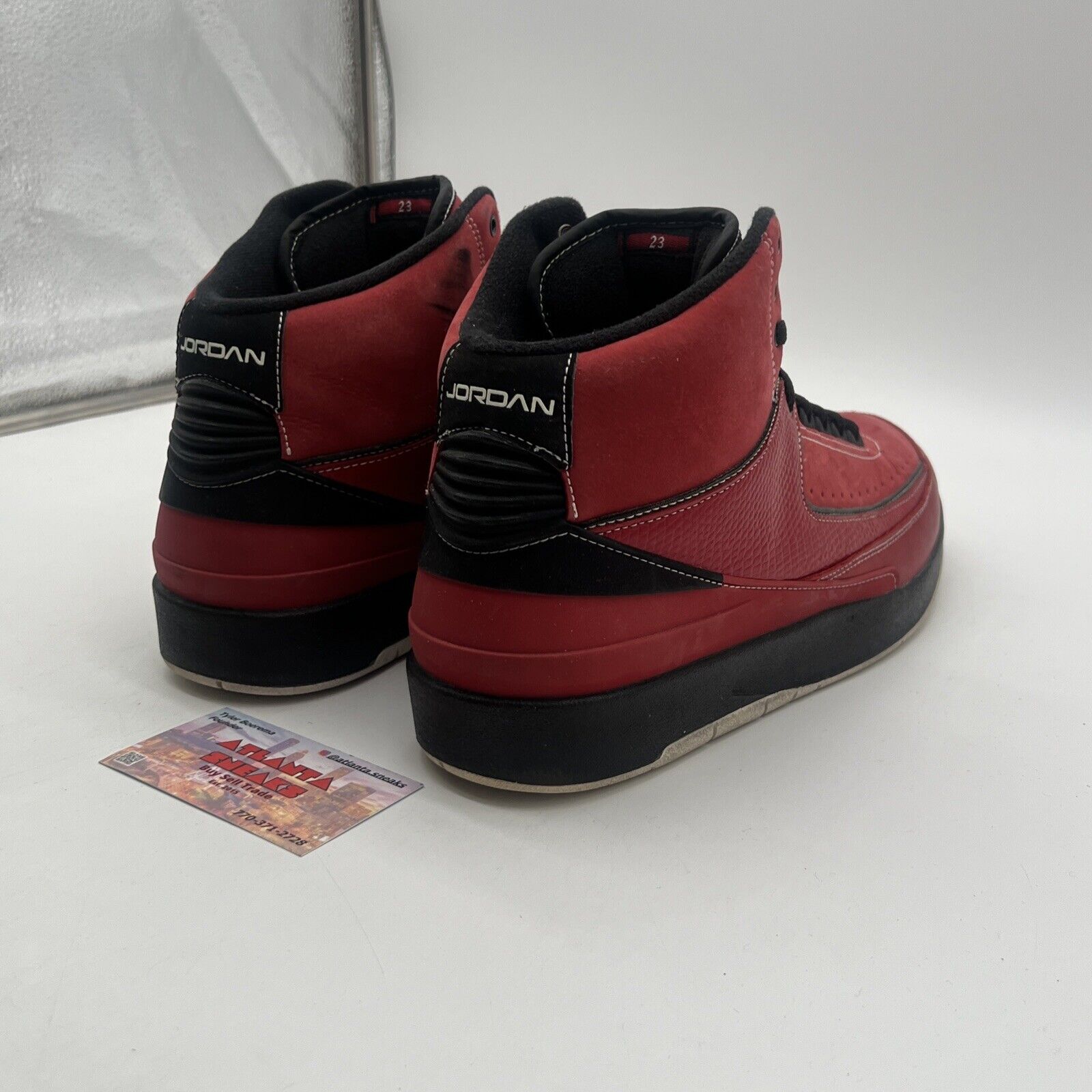 Size 13 - Air Jordan 2 Retro QF Candy Red Black White Suede (395709-601)