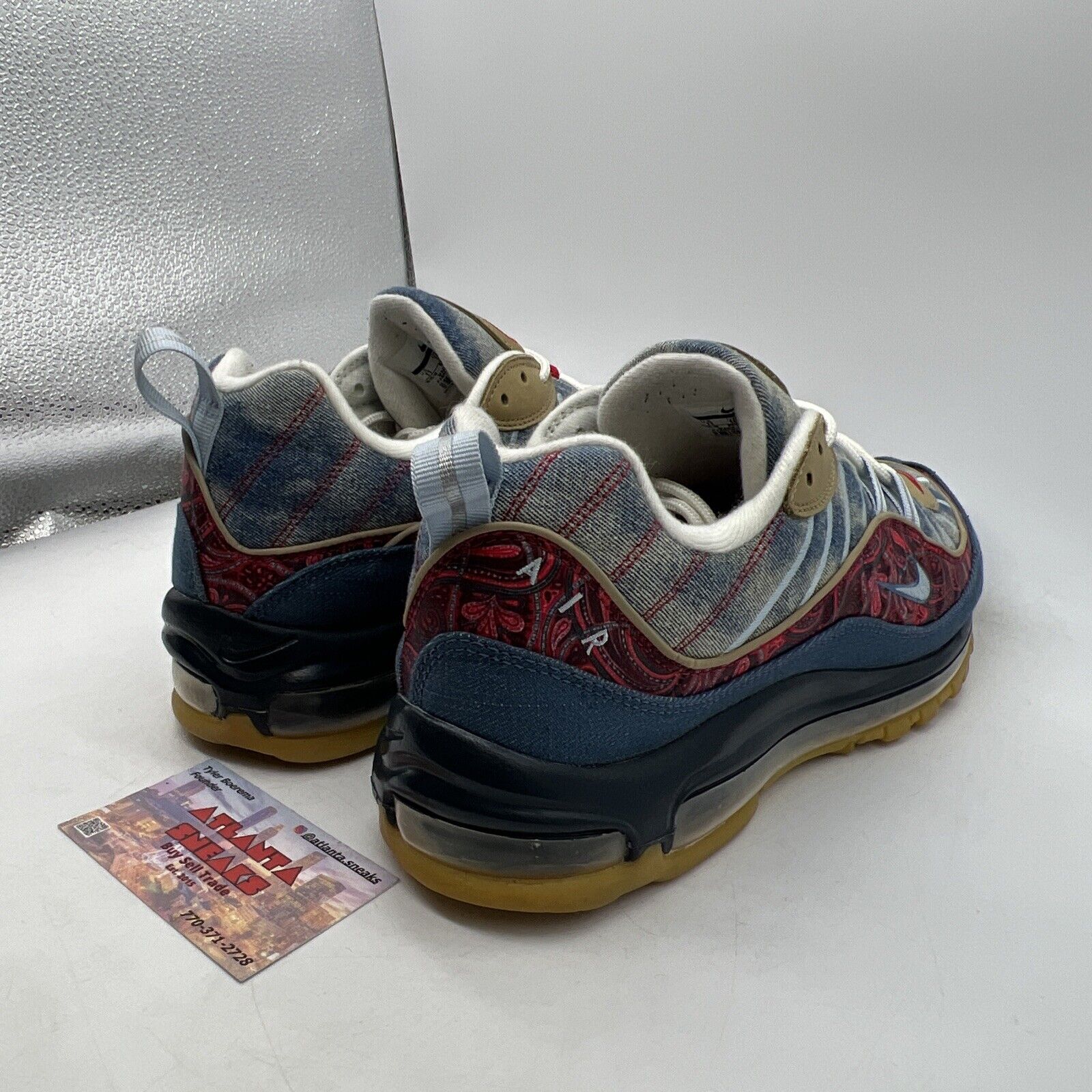 Size 11 - Nike Air Max 98 Wild West Blue Red Gum Jean Tan (BV6045-400)